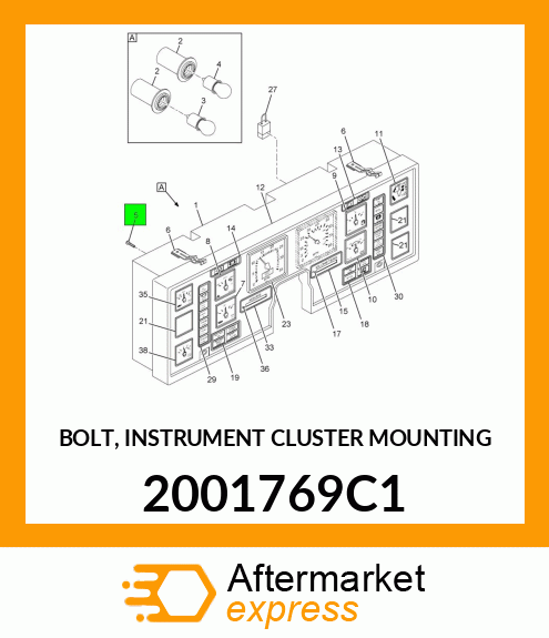 BOLT, INSTRUMENT CLUSTER MOUNTING 2001769C1
