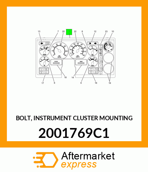 BOLT, INSTRUMENT CLUSTER MOUNTING 2001769C1