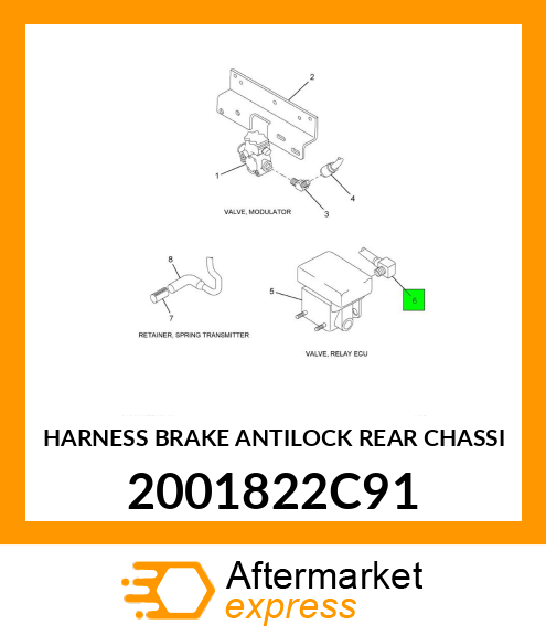 HARNESS BRAKE ANTILOCK REAR CHASSI 2001822C91