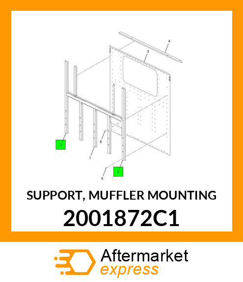 SUPPORT, MUFFLER MOUNTING 2001872C1