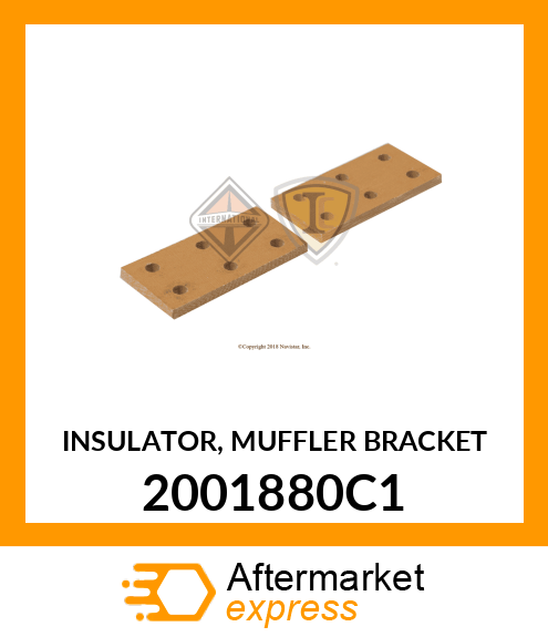 INSULATOR, MUFFLER BRACKET 2001880C1