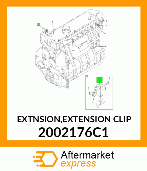 EXTNSION,EXTENSION CLIP 2002176C1