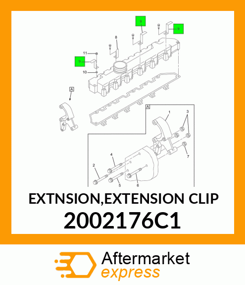 EXTNSION,EXTENSION CLIP 2002176C1