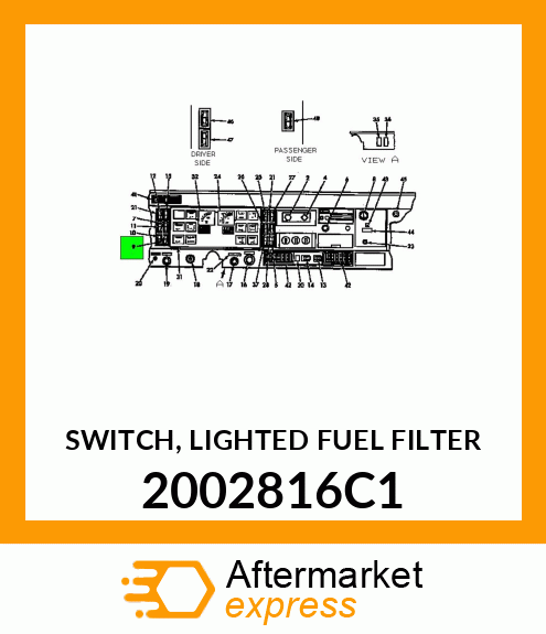 SWITCH, LIGHTED FUEL FILTER 2002816C1