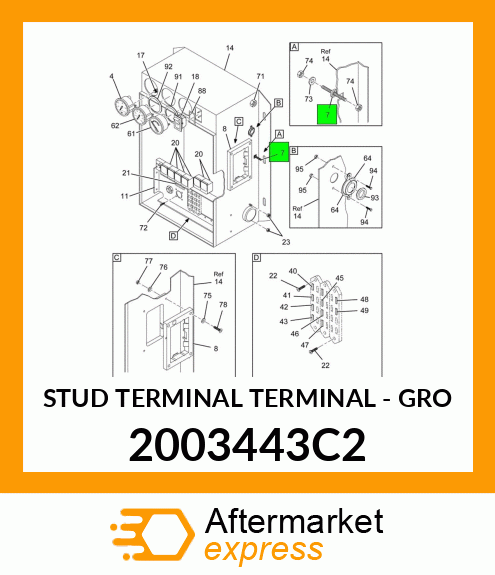 STUD TERMINAL TERMINAL - GRO 2003443C2