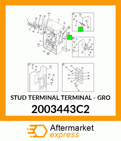 STUD TERMINAL TERMINAL - GRO 2003443C2