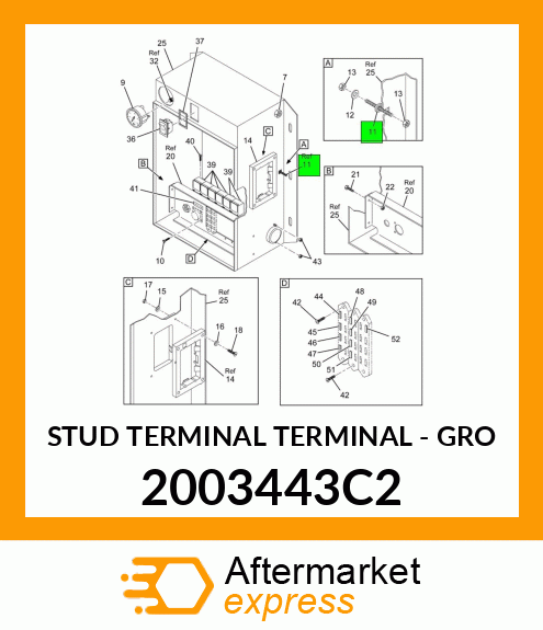 STUD TERMINAL TERMINAL - GRO 2003443C2