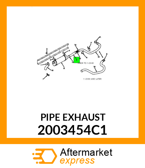 PIPE EXHAUST 2003454C1
