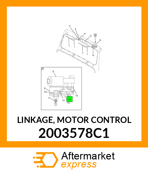 LINKAGE, MOTOR CONTROL 2003578C1