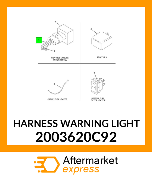 HARNESS WARNING LIGHT 2003620C92