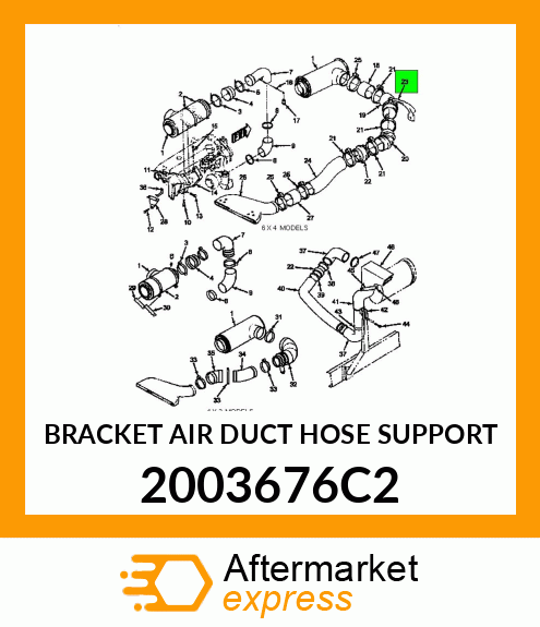 BRACKET AIR DUCT HOSE SUPPORT 2003676C2