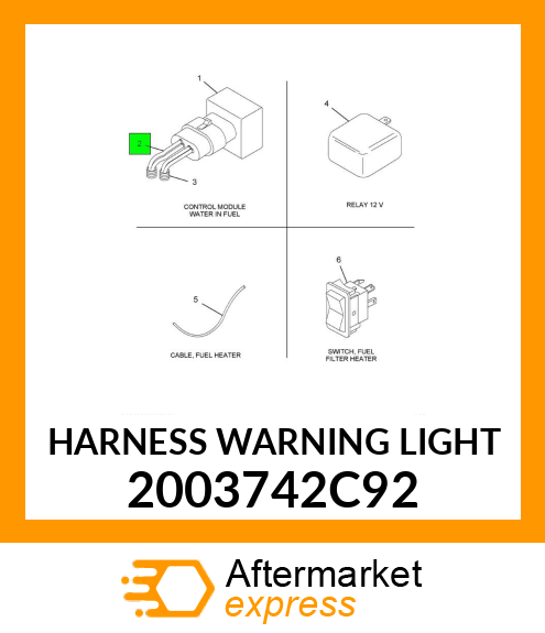 HARNESS WARNING LIGHT 2003742C92