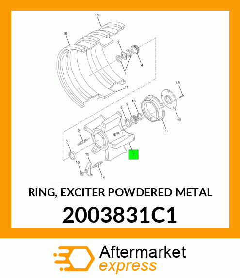 RING, EXCITER POWDERED METAL 2003831C1