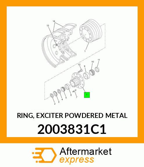 RING, EXCITER POWDERED METAL 2003831C1