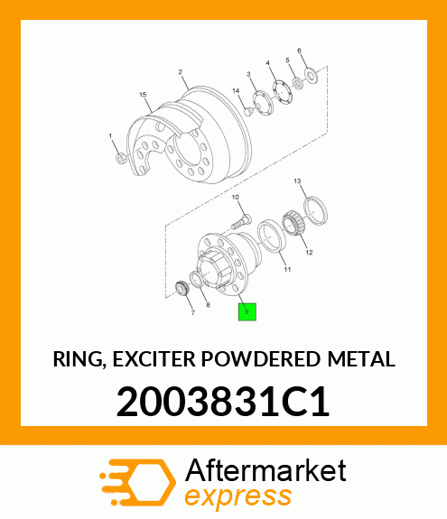 RING, EXCITER POWDERED METAL 2003831C1