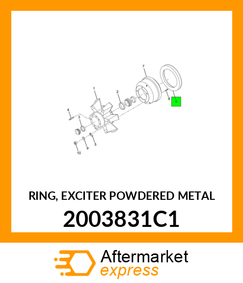 RING, EXCITER POWDERED METAL 2003831C1