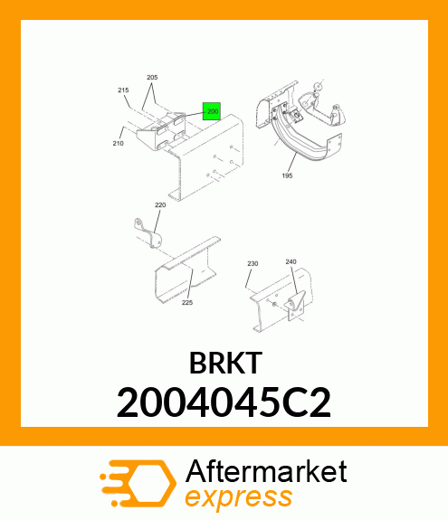 BRACKET, REAR ENGINE MOUNTING 2004045C2