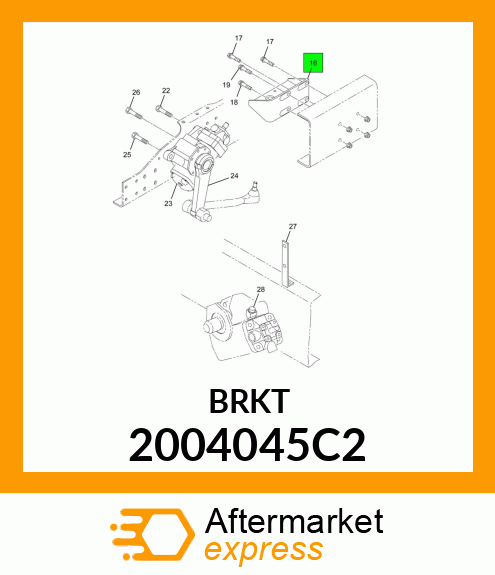 BRACKET, REAR ENGINE MOUNTING 2004045C2