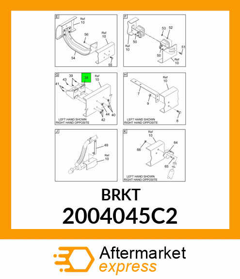 BRACKET, REAR ENGINE MOUNTING 2004045C2