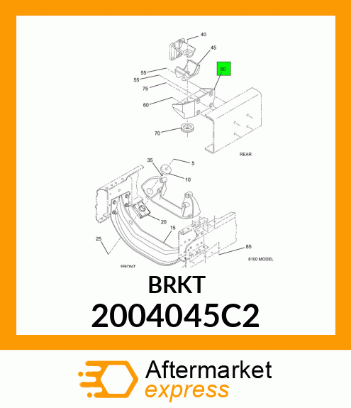 BRACKET, REAR ENGINE MOUNTING 2004045C2