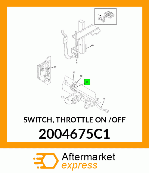 SWITCH, THROTTLE ON /OFF 2004675C1