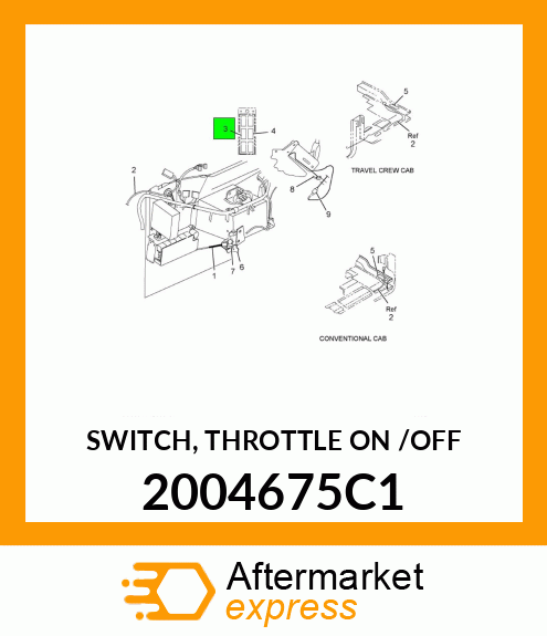 SWITCH, THROTTLE ON /OFF 2004675C1