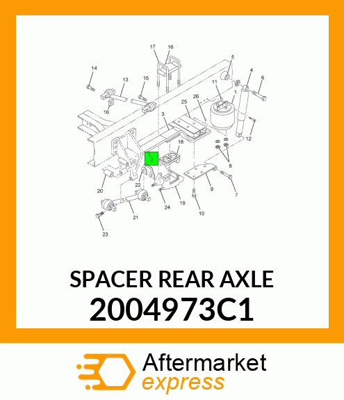 SPACER REAR AXLE 2004973C1