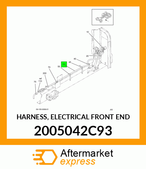 HARNESS, ELECTRICAL FRONT END 2005042C93