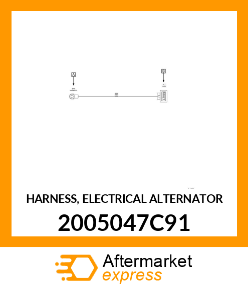 HARNESS, ELECTRICAL ALTERNATOR 2005047C91