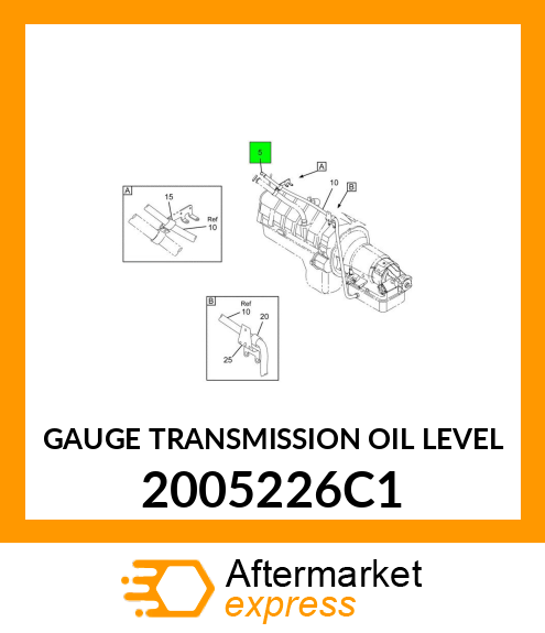 GAUGE TRANSMISSION OIL LEVEL 2005226C1
