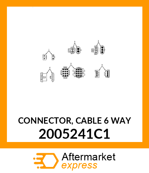 CONNECTOR, CABLE 6 WAY 2005241C1