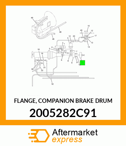 FLANGE, COMPANION BRAKE DRUM 2005282C91