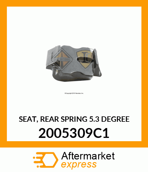 SEAT, REAR SPRING 5.3 DEGREE 2005309C1