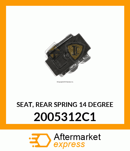 SEAT, REAR SPRING 14 DEGREE 2005312C1