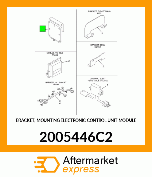 BRACKET, MOUNTING ELECTRONIC CONTROL UNIT MODULE 2005446C2