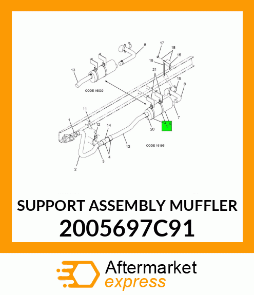 SUPPORT ASSEMBLY MUFFLER 2005697C91