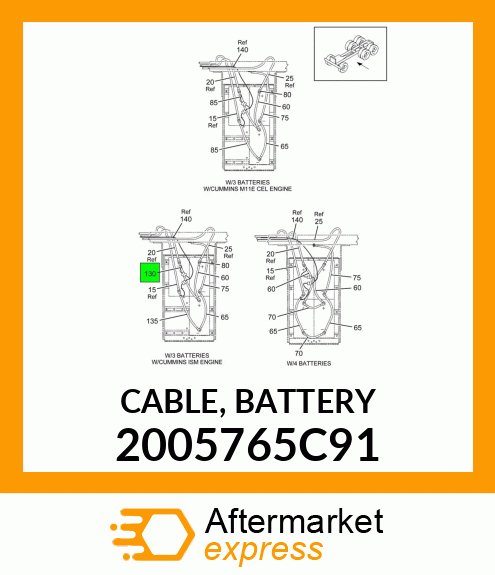 CABLE, BATTERY 2005765C91