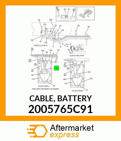 CABLE, BATTERY 2005765C91