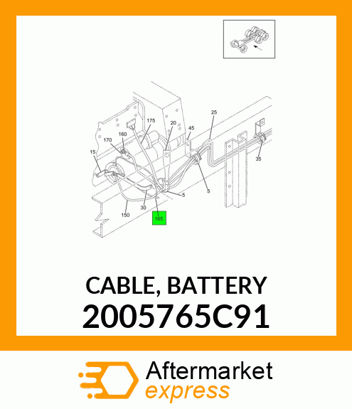 CABLE, BATTERY 2005765C91