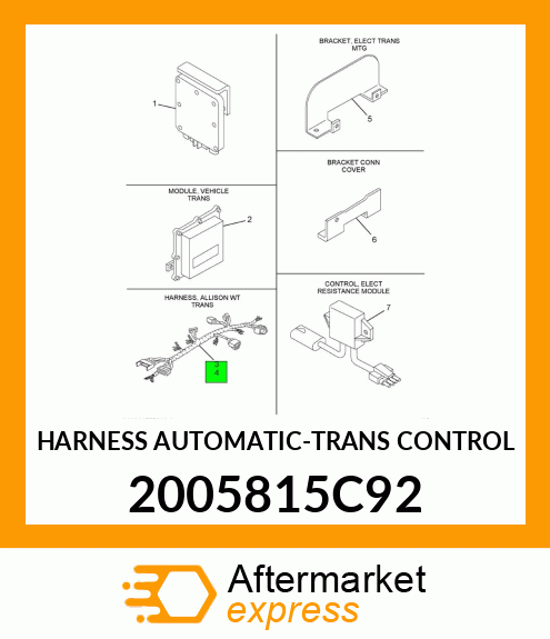 HARNESS AUTOMATIC-TRANS CONTROL 2005815C92