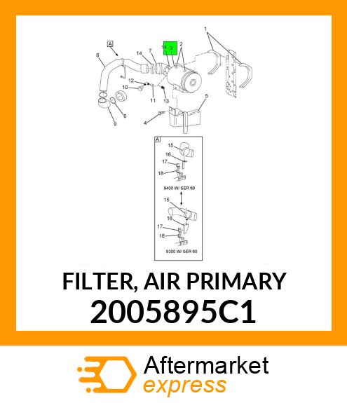 FILTER, AIR PRIMARY 2005895C1