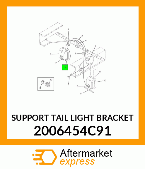 SUPPORT TAIL LIGHT BRACKET 2006454C91