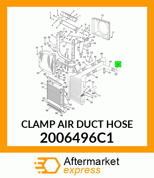 CLAMP AIR DUCT HOSE 2006496C1