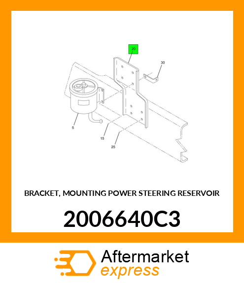 BRACKET, MOUNTING POWER STEERING RESERVOIR 2006640C3