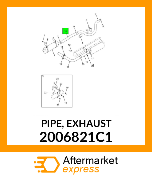 PIPE, EXHAUST 2006821C1