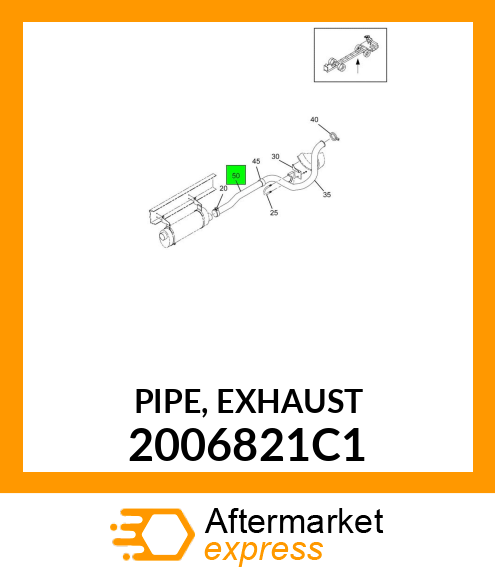 PIPE, EXHAUST 2006821C1