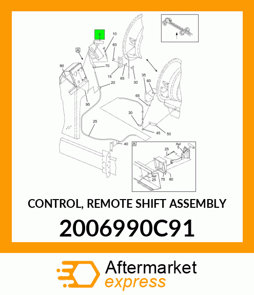 CONTROL, REMOTE SHIFT ASSEMBLY 2006990C91