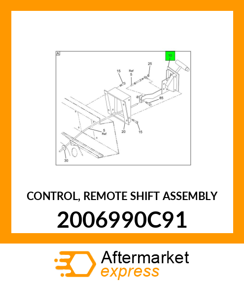 CONTROL, REMOTE SHIFT ASSEMBLY 2006990C91