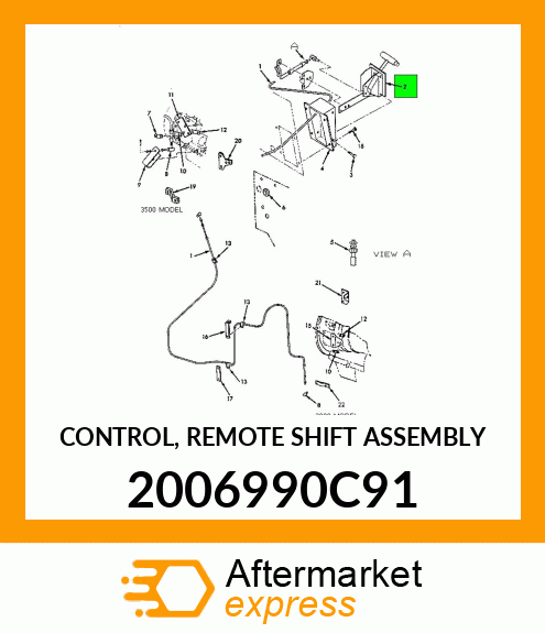 CONTROL, REMOTE SHIFT ASSEMBLY 2006990C91