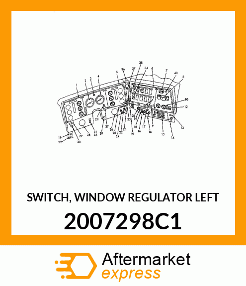 SWITCH, WINDOW REGULATOR LEFT 2007298C1